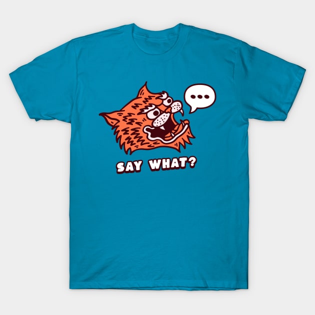 Funny Awkward Face - Say What? T-Shirt by vystudio